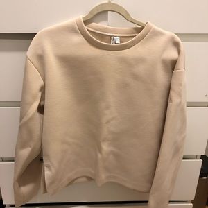 & other stories beige/muse boxy sweater